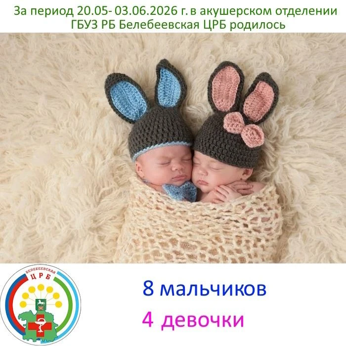 Рождаемость за 20.05-03.06.2026 г.