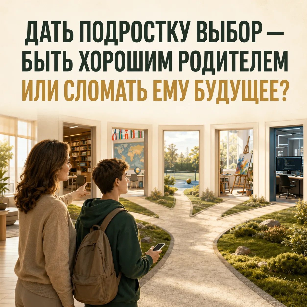 «Пусть ребёнок сам решит, чего он хочет».