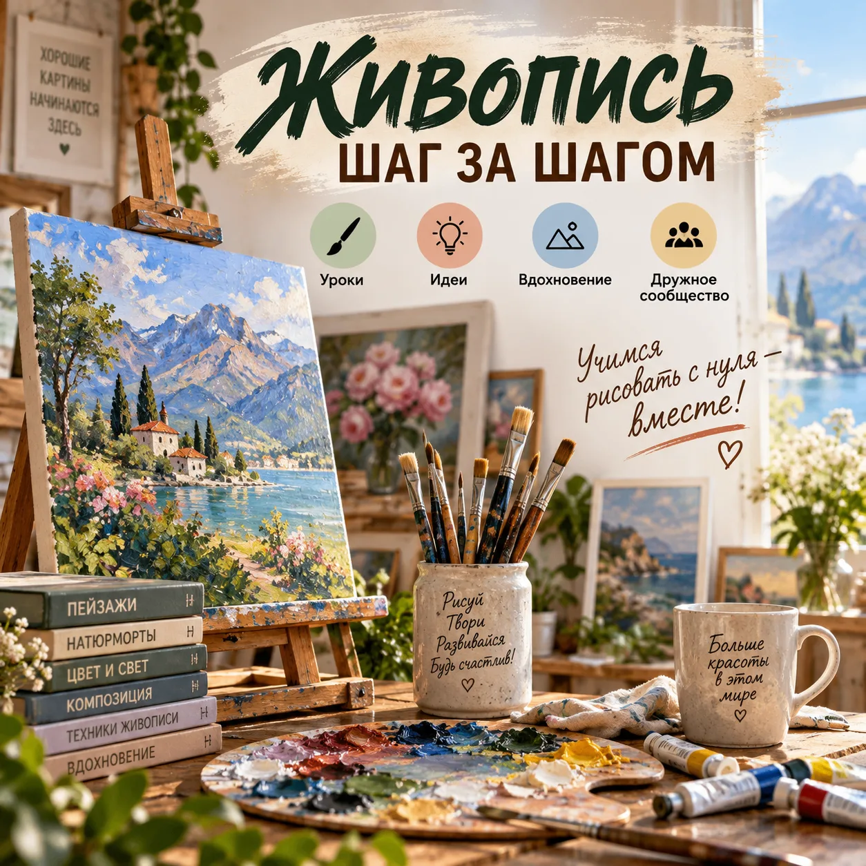 🎨 Добро пожаловать в «Живопись шаг за шагом»!