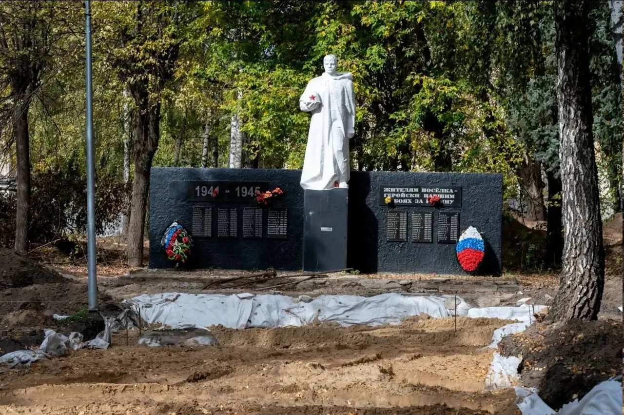 🌳 В Серпухове полным ходом благоустраивают сквер имени Крюкова