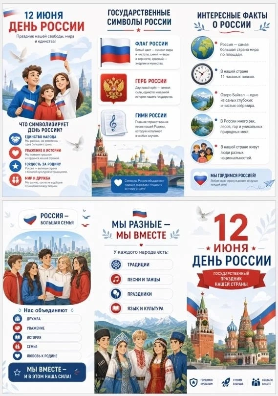 🗓 12 июня — День России!