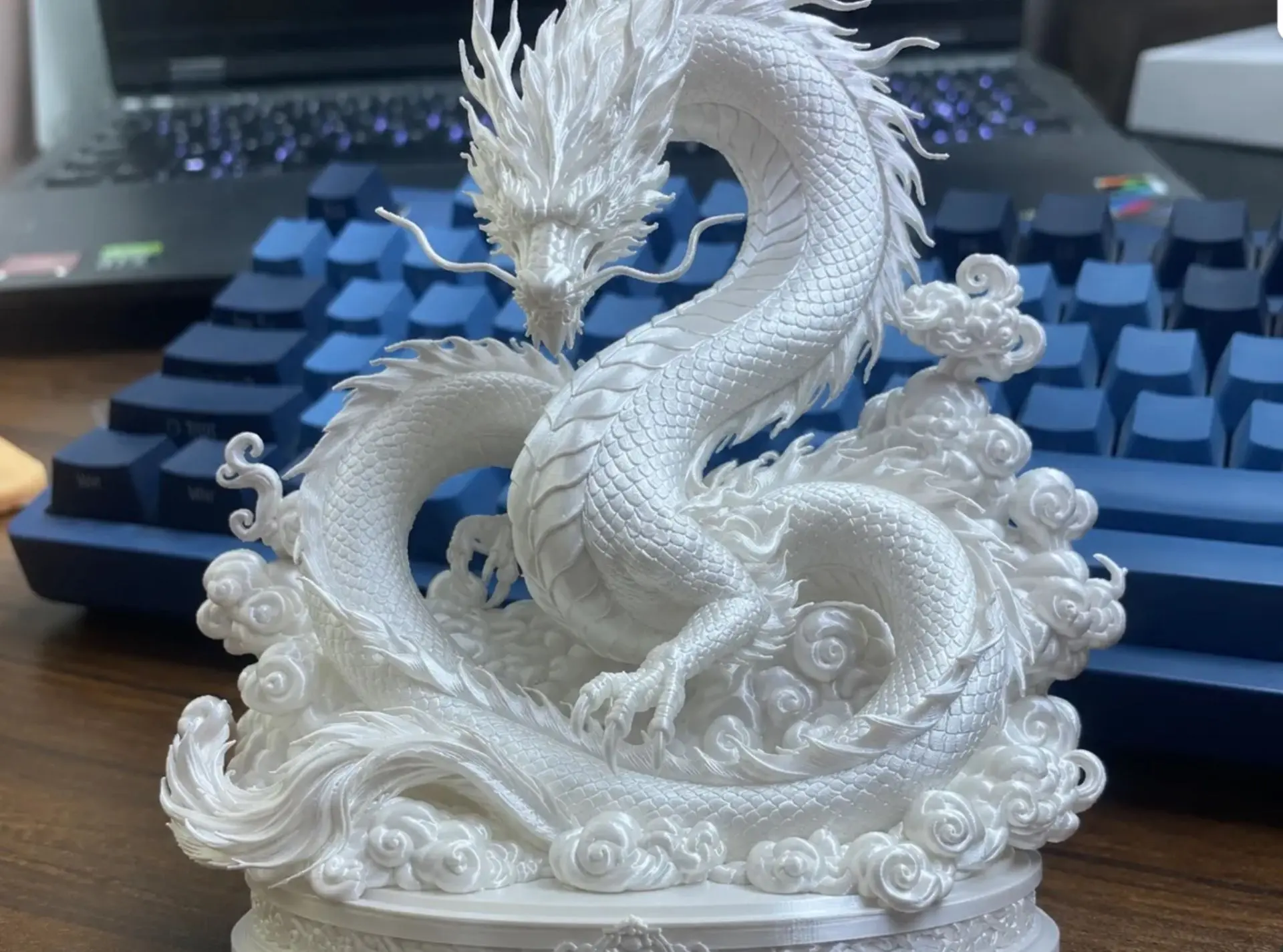 Китайский дракон 3D модель STL