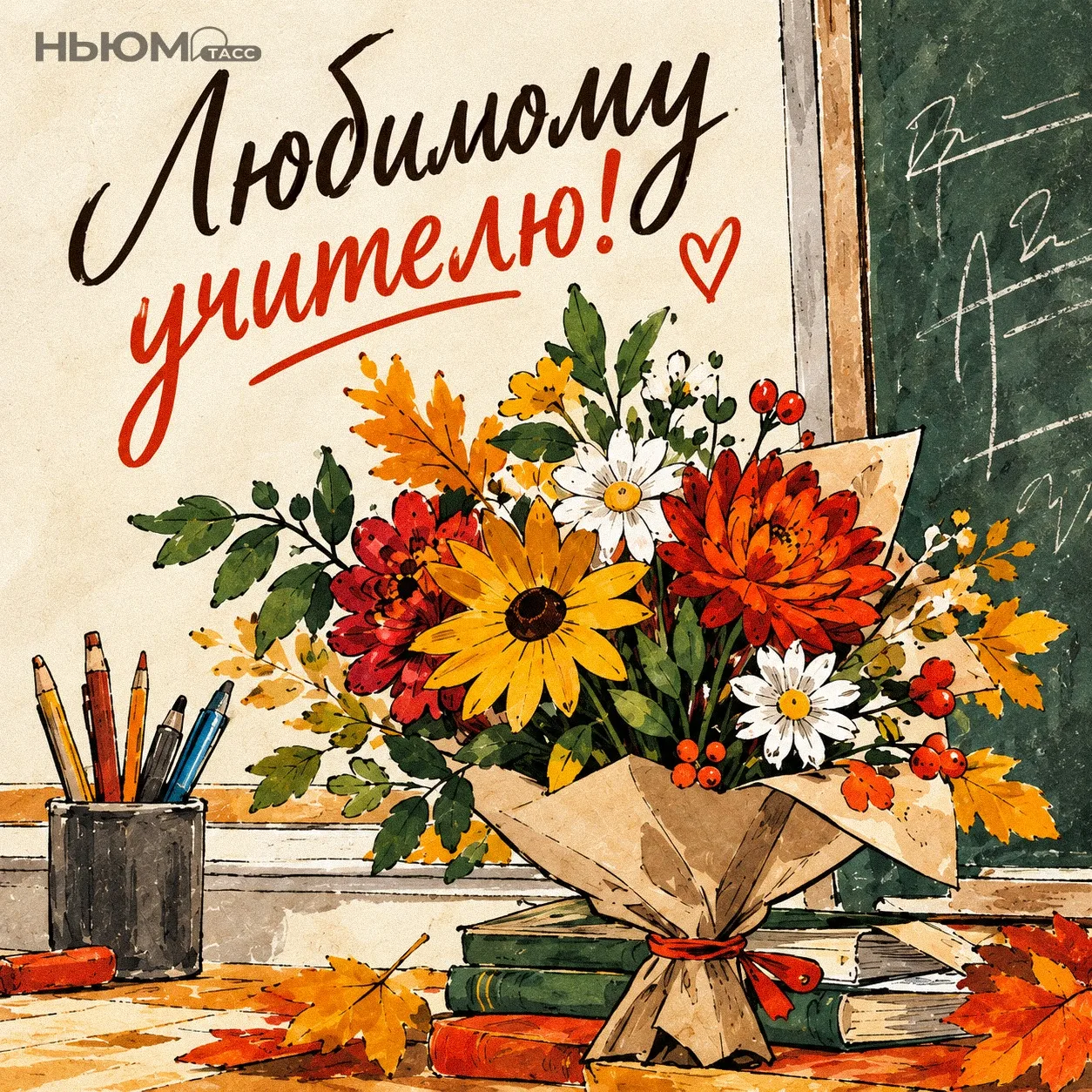 👩🏼‍🏫💐Праздник уже близко — самое время подготовиться! Сохраняйте открытки для учите...