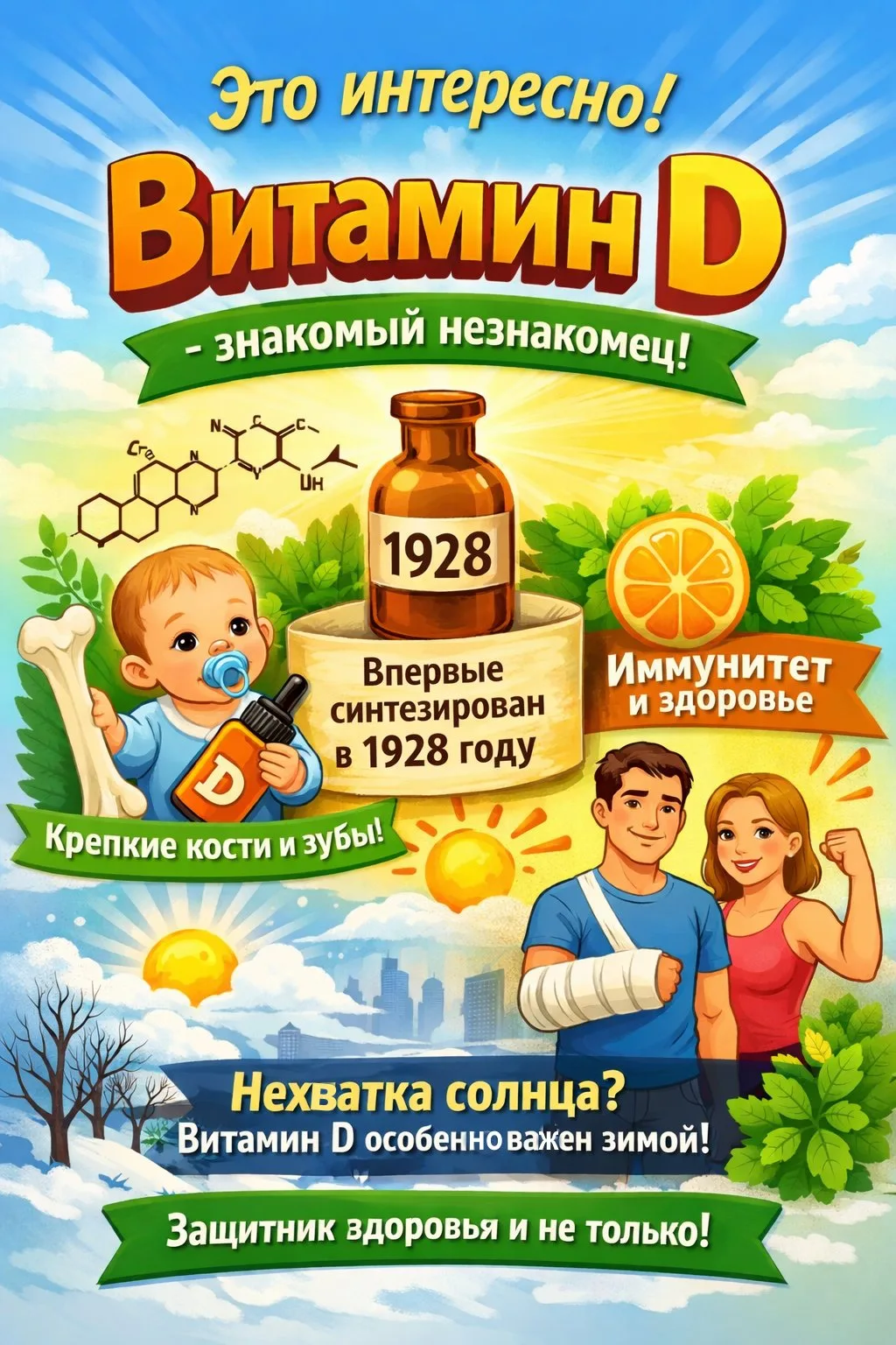 🎯 Это интересно! Витамин Д - знакомый незнакомец!