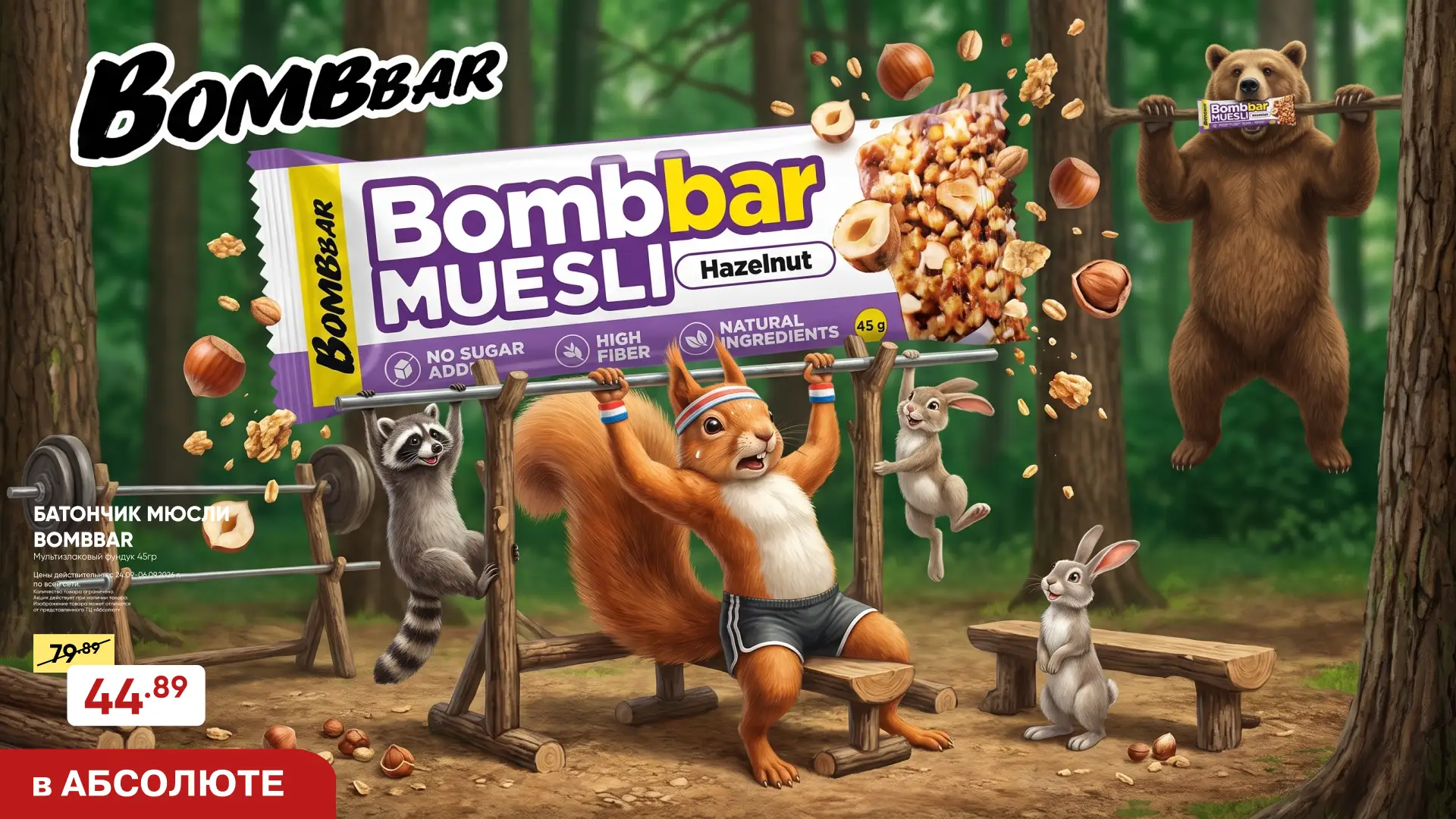 🐿 Даже лесные жители знают, где брать энергию для тренировок! 💪