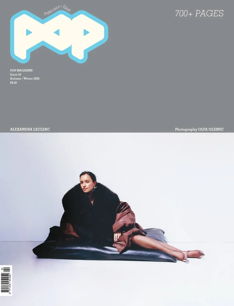 Александра Леклер — героиня новой обложки POP Mgazine 55.
