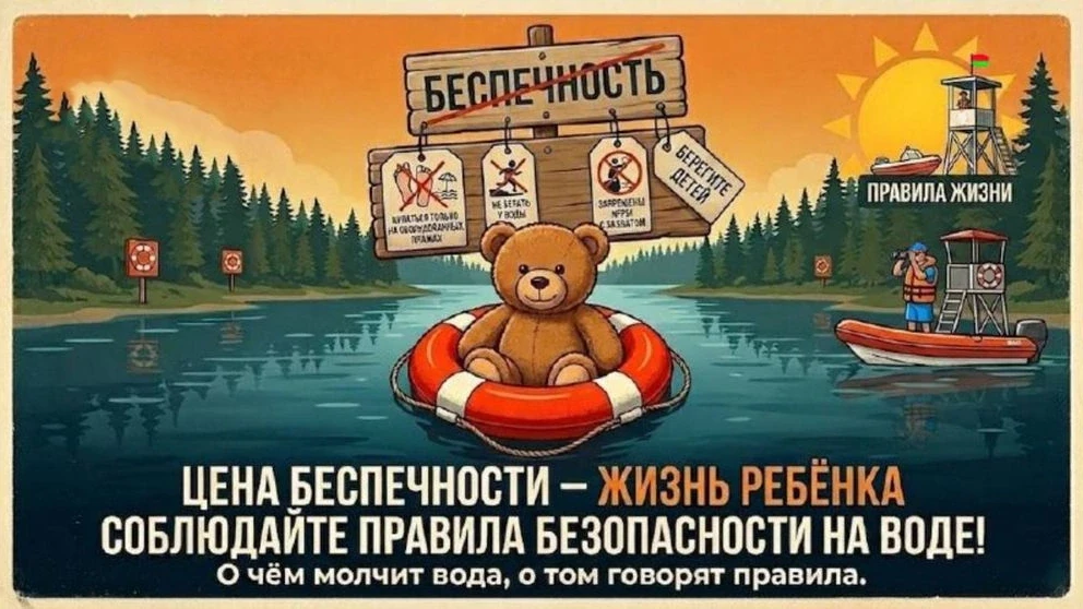 🌊 Безопасность детей на воде — в наших руках!