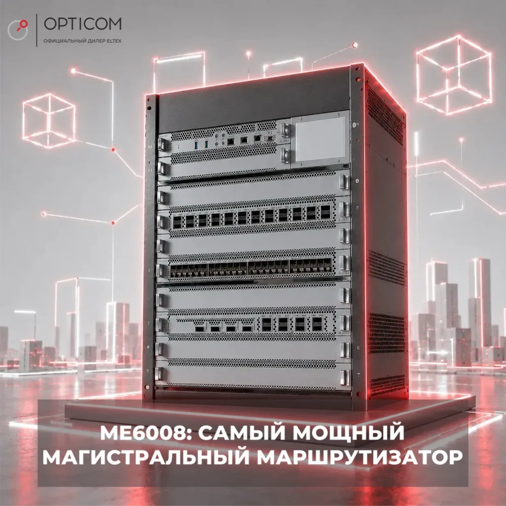 🔥ME6008: самый мощный магистральный маршрутизатор ELTEX