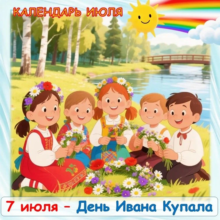 Календарь июля 🔆🏖