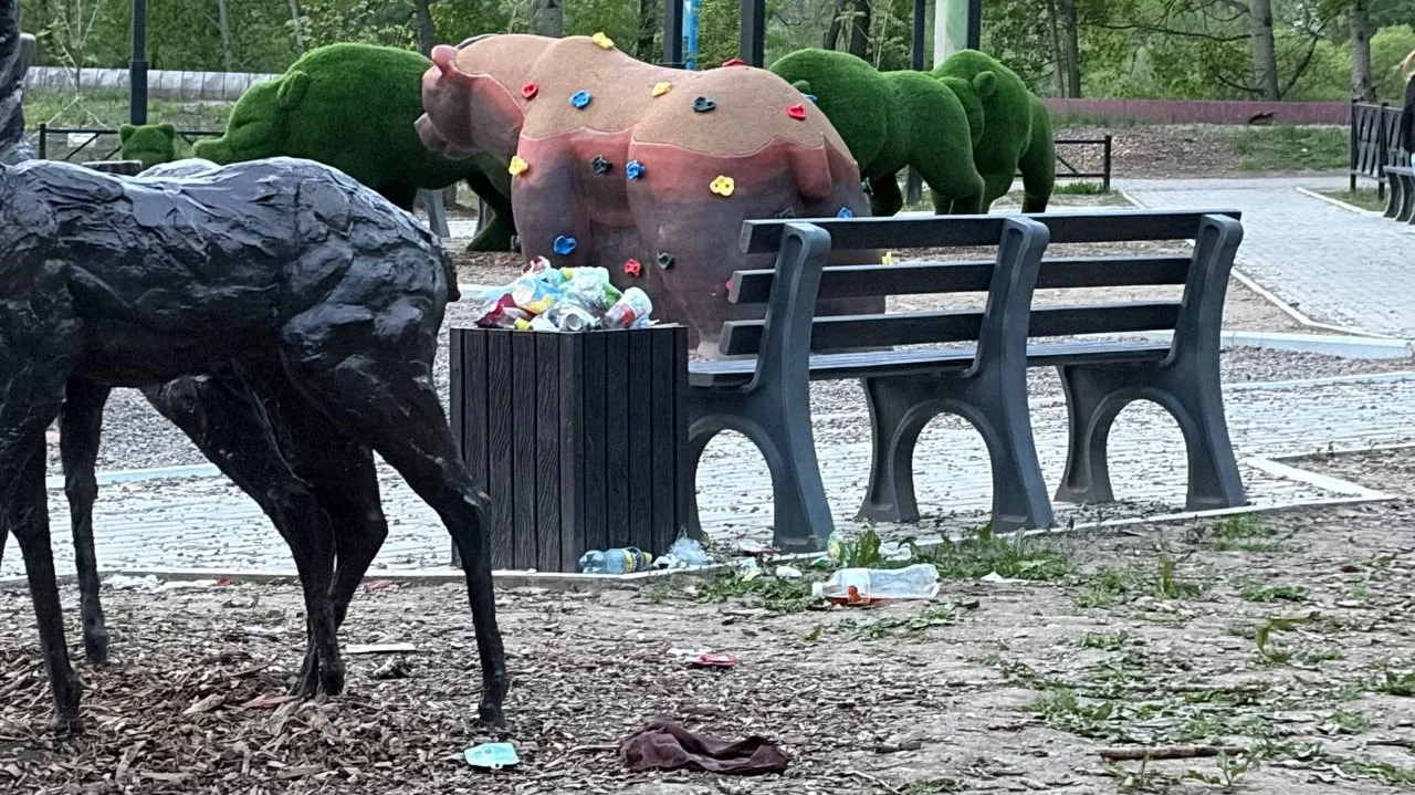 Горожане возмущены состоянием нового сквера на Амуркабеле. 

Новый благоустроенный сквер в переулке 