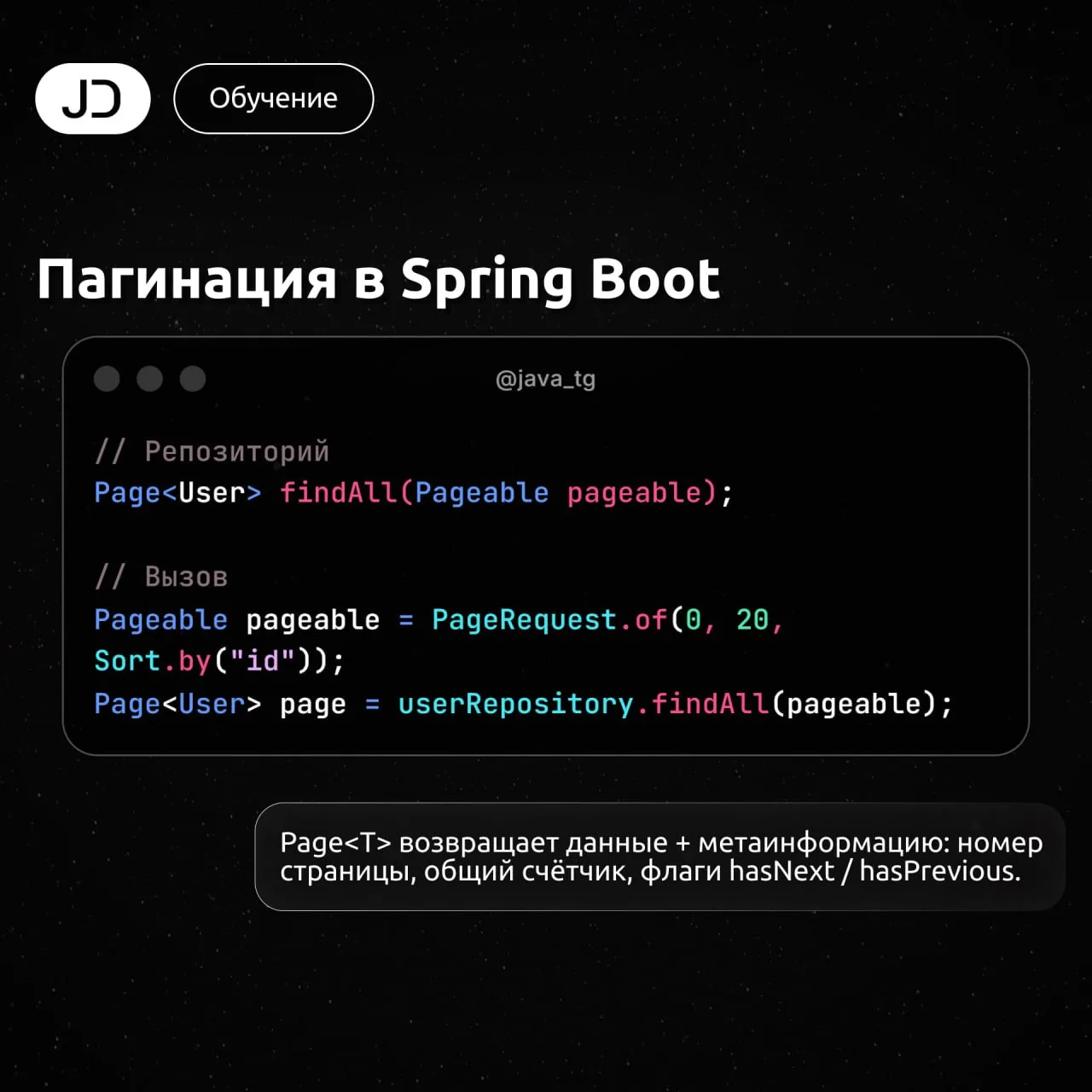 Пагинация в Spring Boot

Вместо findAll() — добавляйте Pageable в метод репозитория. Никаких лишних 