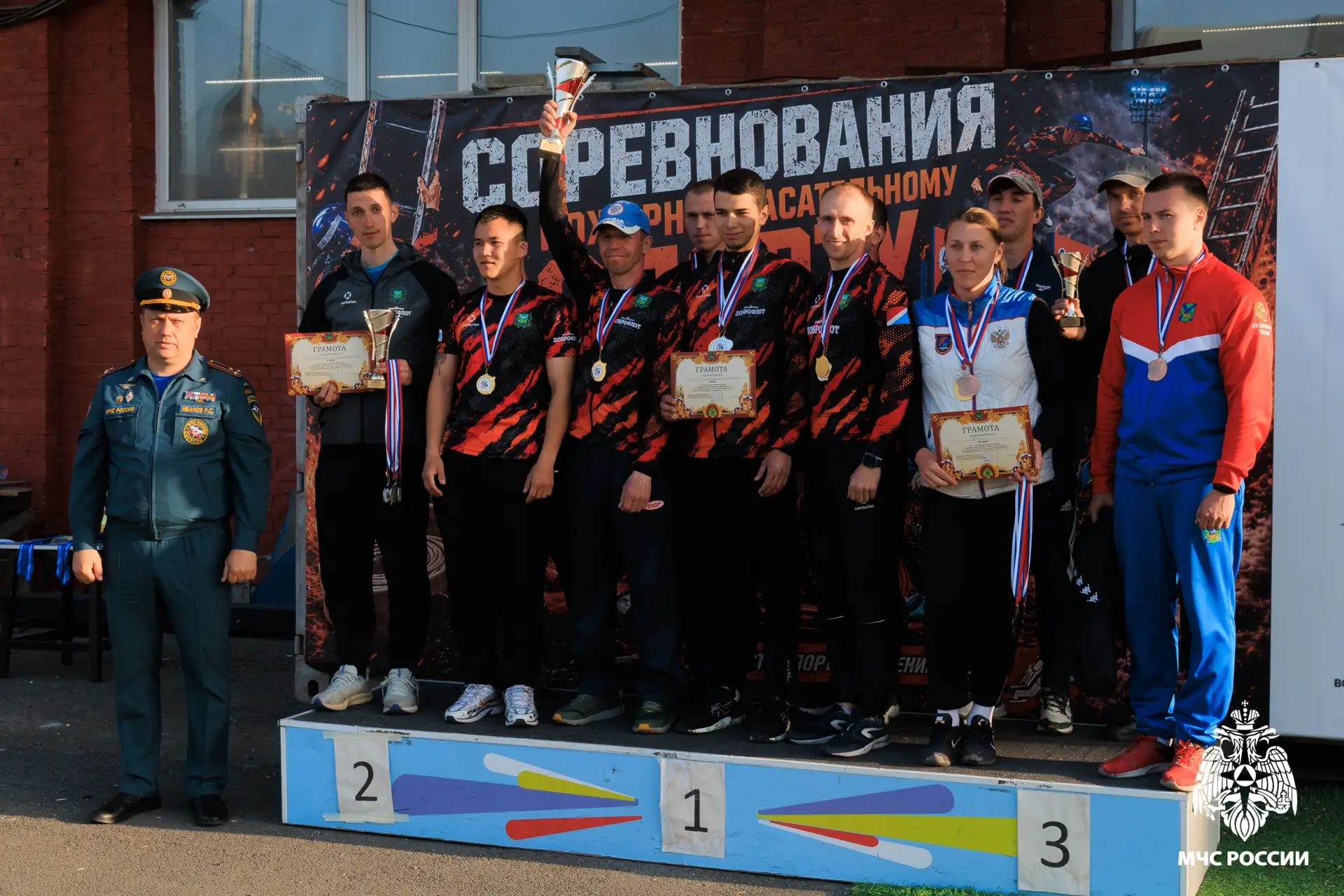 🏆Спорт как неотъемлемая часть сотрудников МЧС России  Во Владивостоке завершился Чемпионат по пожарн