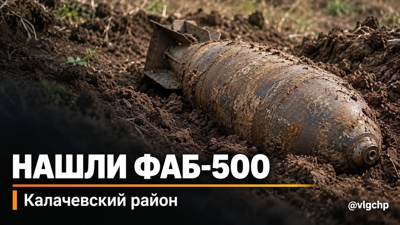 Еще одну авиабомбу времен войны обнаружили в Волгоградской области.