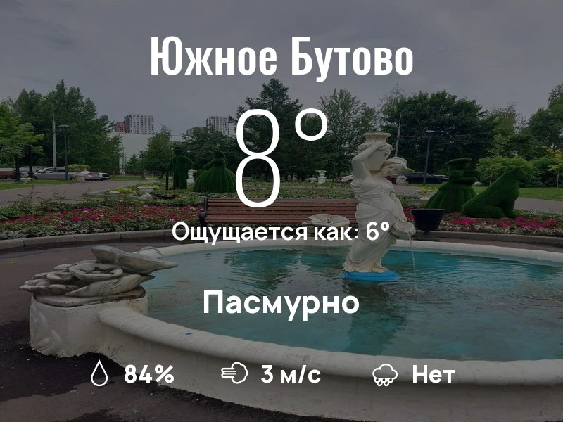 Что с погодой в Южном Бутово?