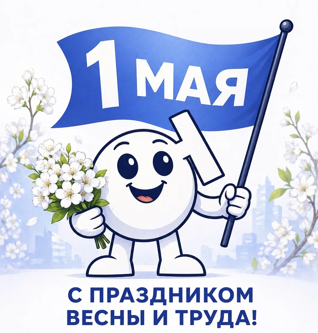 🌿 С 1 Мая — с Днём весны и труда!