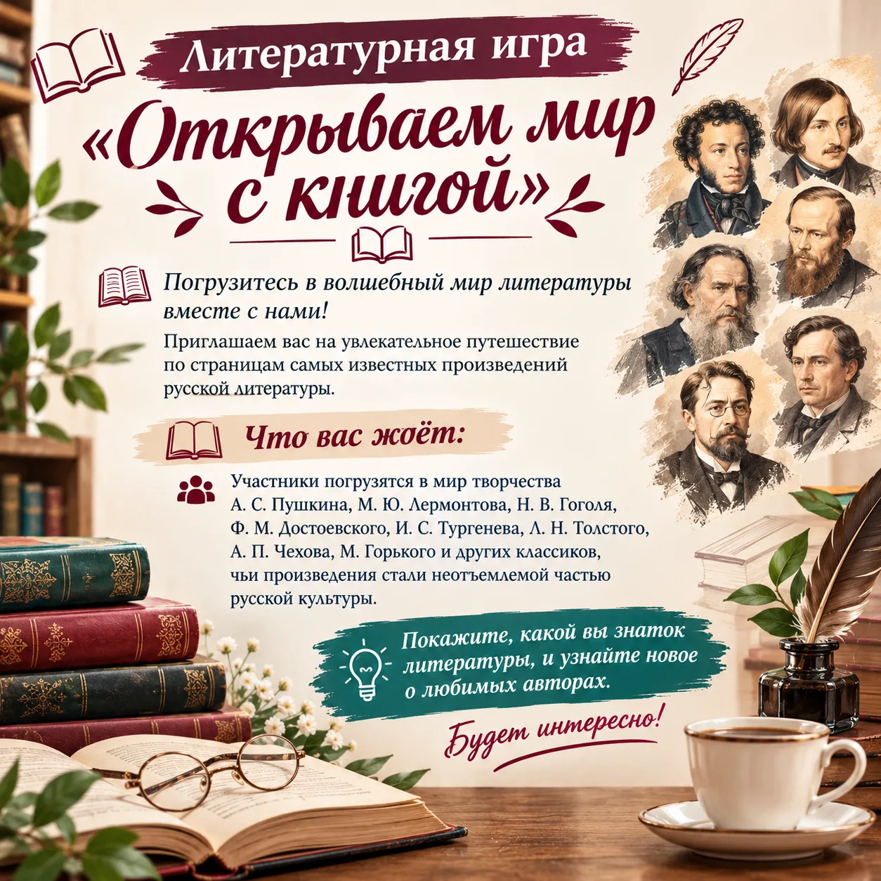 Приглашаем вас на увлекательное путешествие по страницам самых известных произведений р...