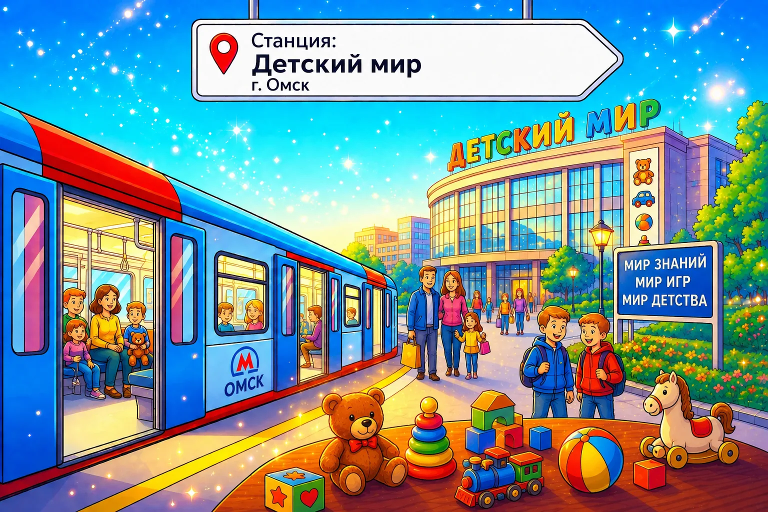 🚇 Внимание, пассажиры! Наше увлекательное путешествие по виртуальному метро Омска прод...
