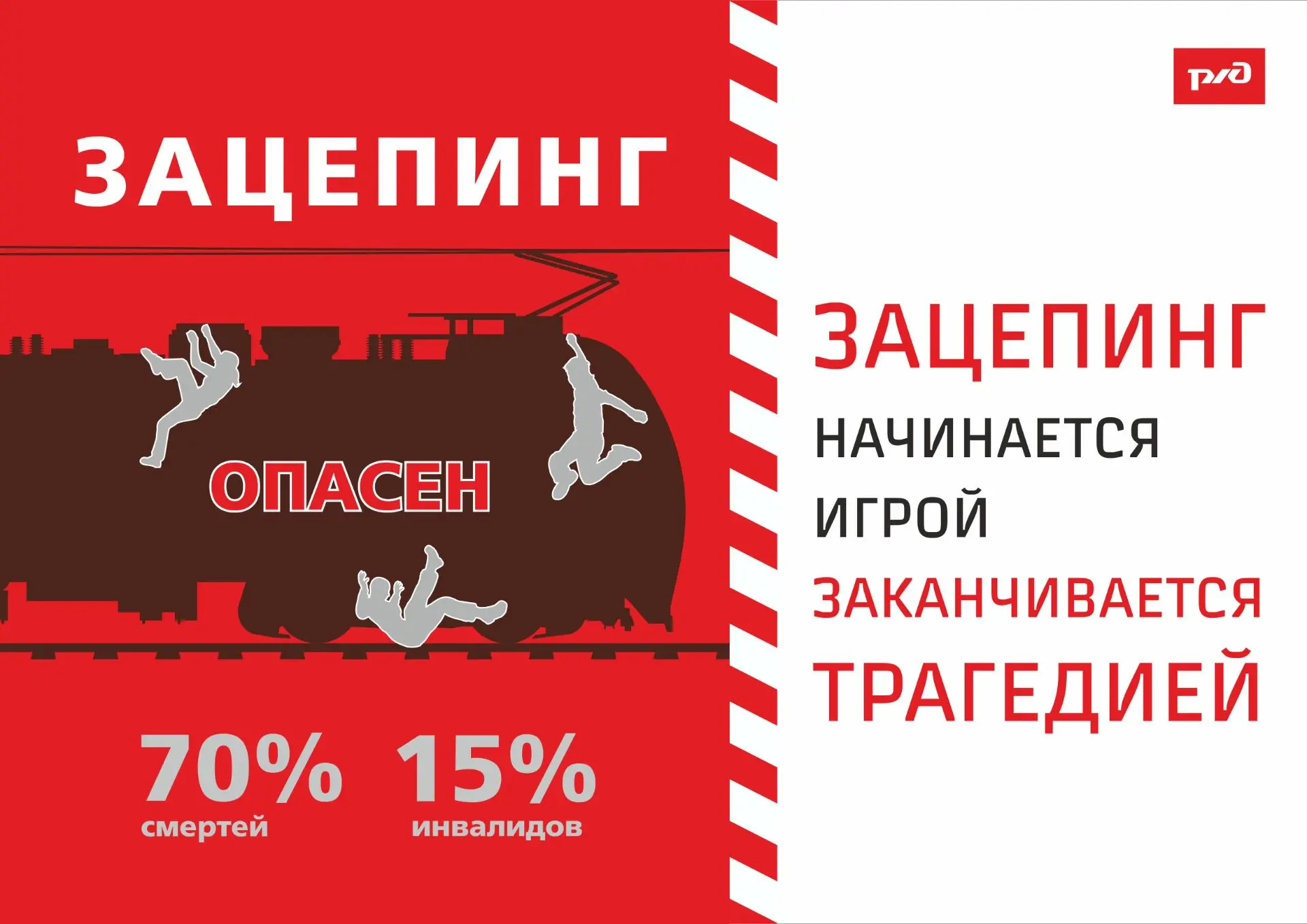 ❗️Будьте внимательны, находясь на объектах железнодорожного транспорта, берегите свою ж...