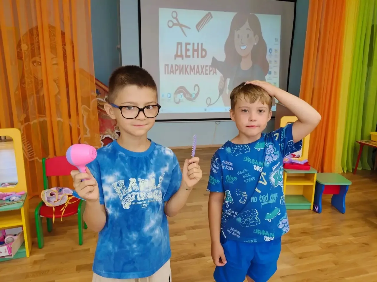 День причёсок в дошкольном отделении!