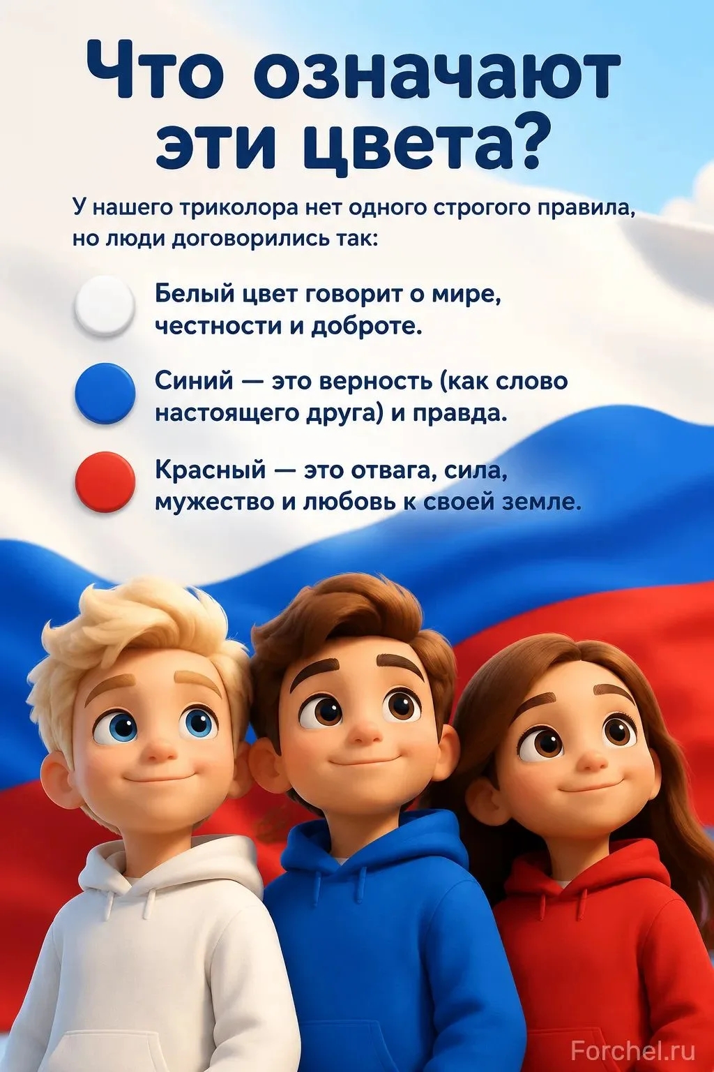 🇷🇺Представь, что у нашей огромной страны есть свой волшебный паспорт. Это флаг! День ...