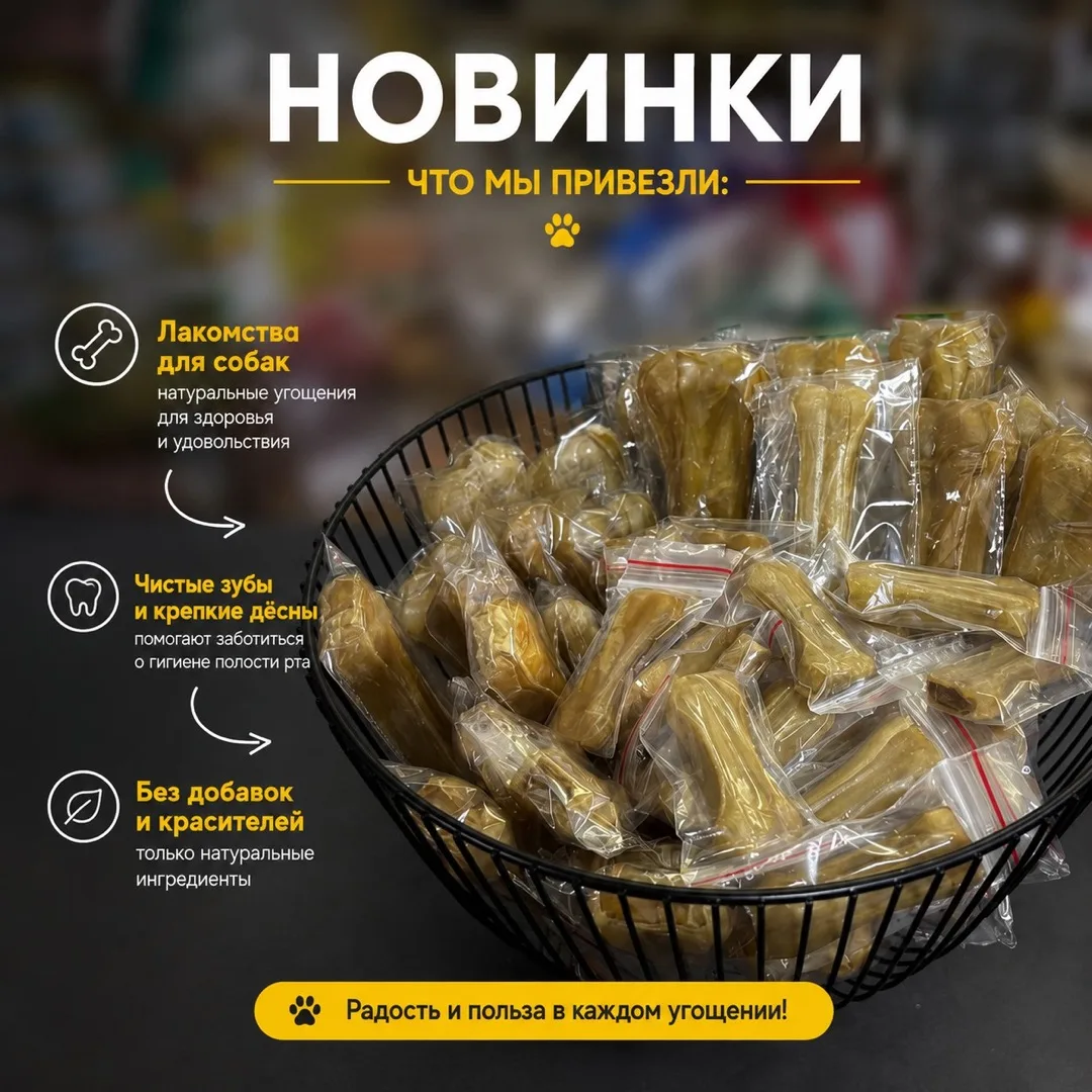 🐾 НОВИНКИ в «Репке» продолжают поступать! В наличии натуральные угощения для ваших люб...