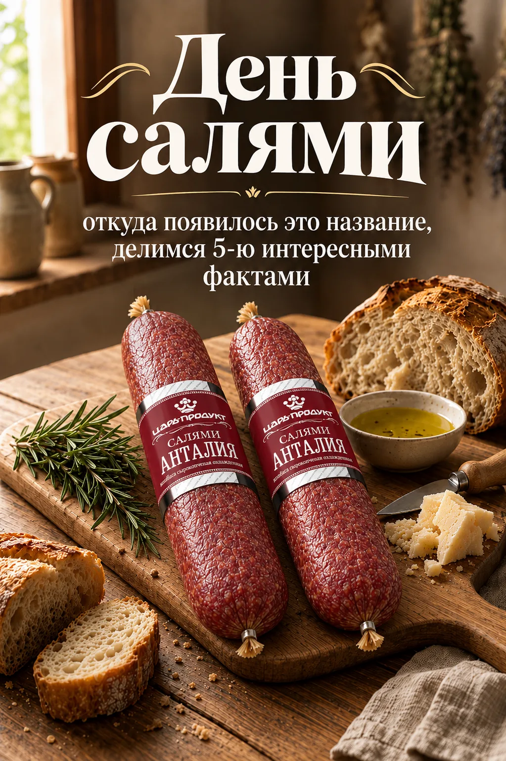 🌿Сегодня отмечается— День салями!