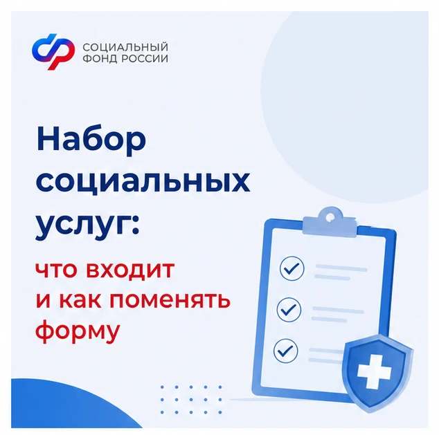 Набор социальных услуг входит в состав ежемесячной денежной выплаты, которая назначаетс...