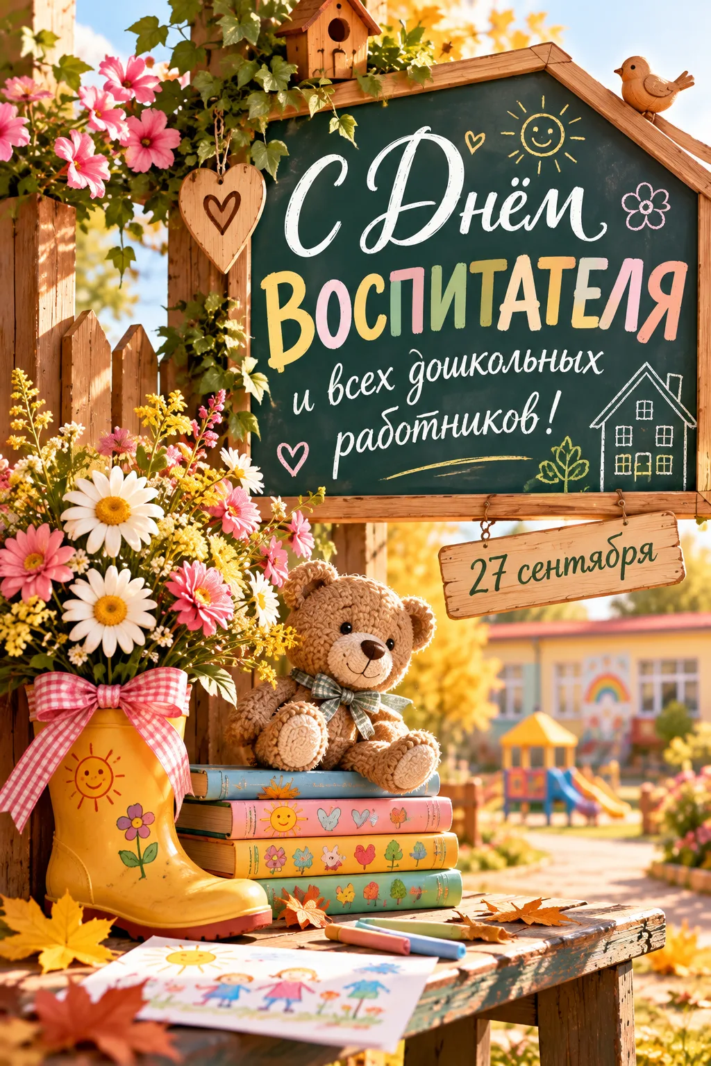 С Днём воспитателя и всех дошкольных работников! 🧸