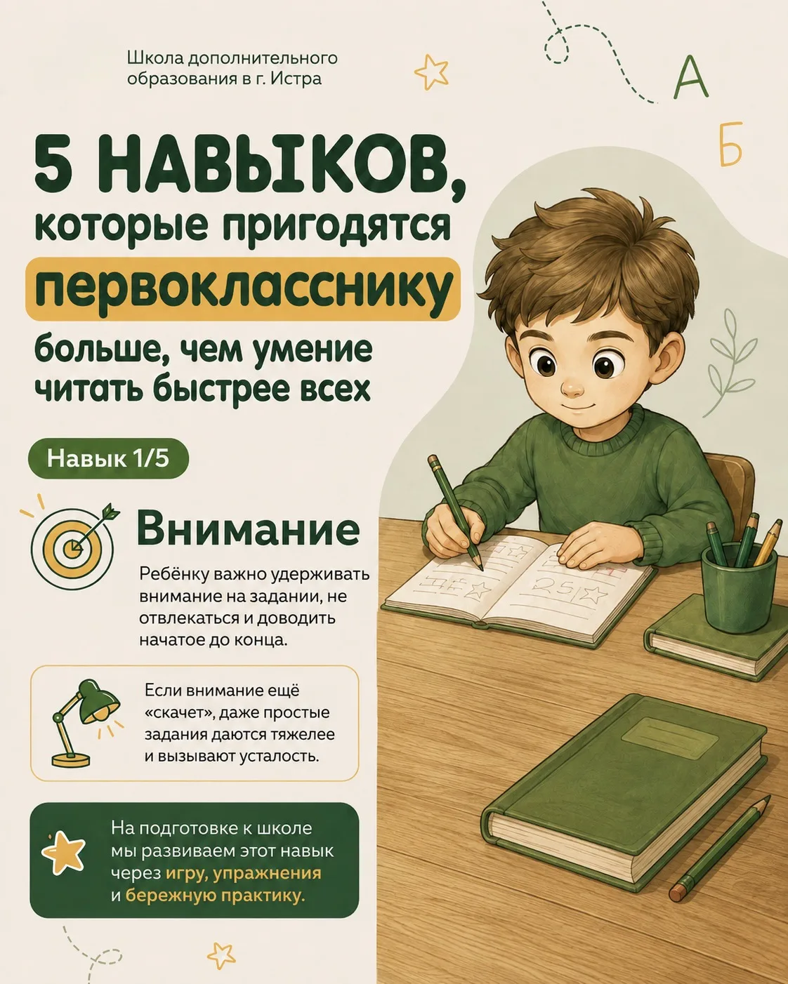 🎒 Можно научить ребёнка читать до школы. Но будет ли ему легко в первом классе?