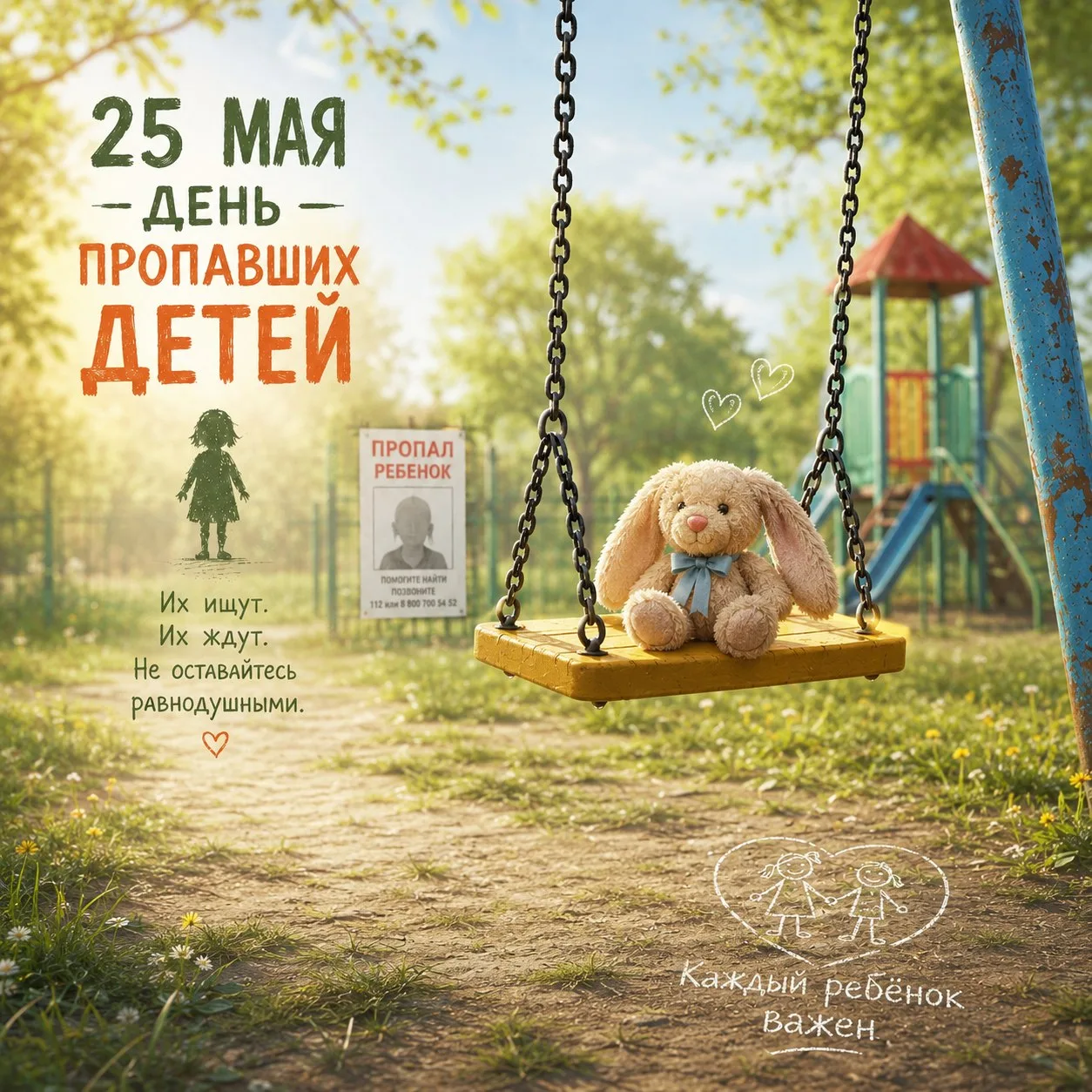 📅 25 мая — Международный день пропавших детей 🧸💔
