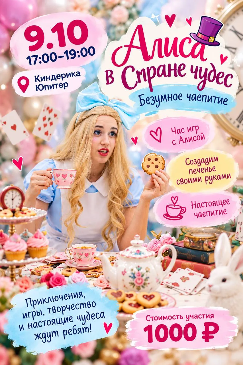 🍪 9 ОКТЯБРЯ — «АЛИСА В СТРАНЕ ЧУДЕС»