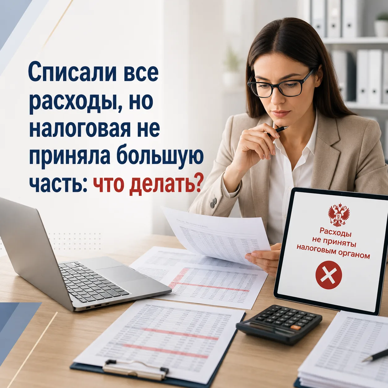 Списали все расходы, но налоговая не приняла большую часть: что делать?