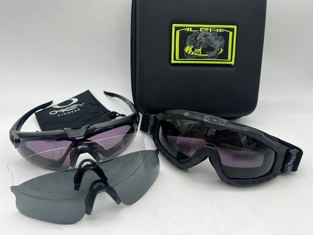 ТАКТИЧЕСКИЕ УДАРОПРОЧНЫЕ ОЧКИ OAKLEY ALPHA 2в1