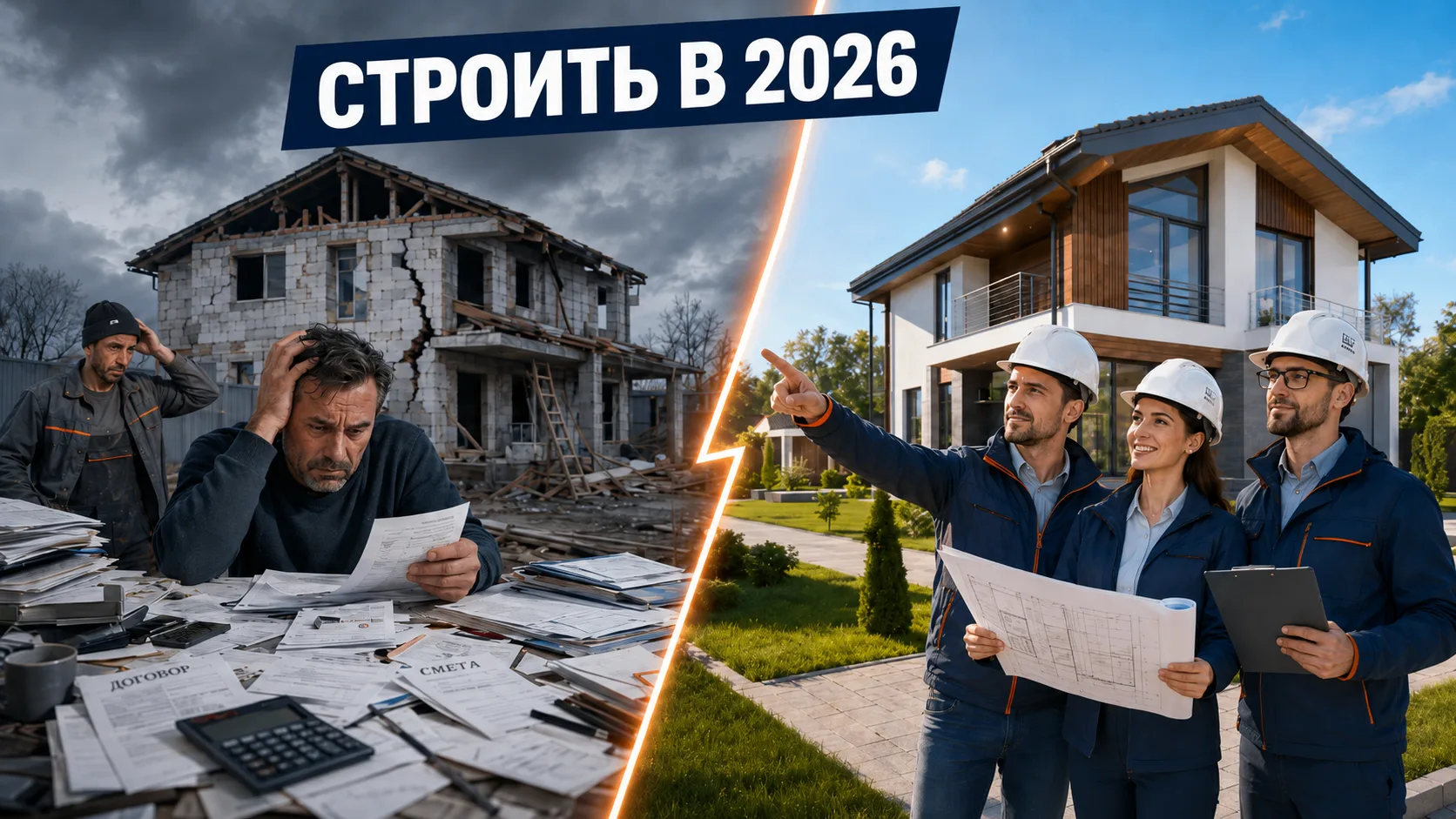 🏠 ПОЧЕМУ В 2026 ГОДУ СТРОИТЬ ДОМ СТАЛО СЛОЖНЕЕ, ЧЕМ РАНЬШЕ
(и как не попасть в ловушку)
Раньше, что