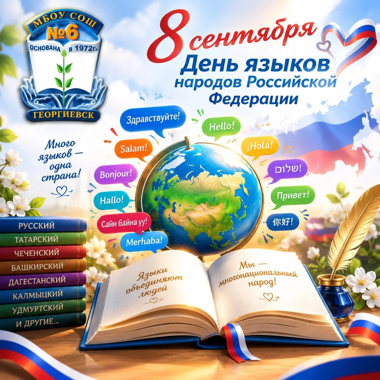 🏛️ 8 СЕНТЯБРЯ — ДЕНЬ ЯЗЫКОВ НАРОДОВ РОССИИ