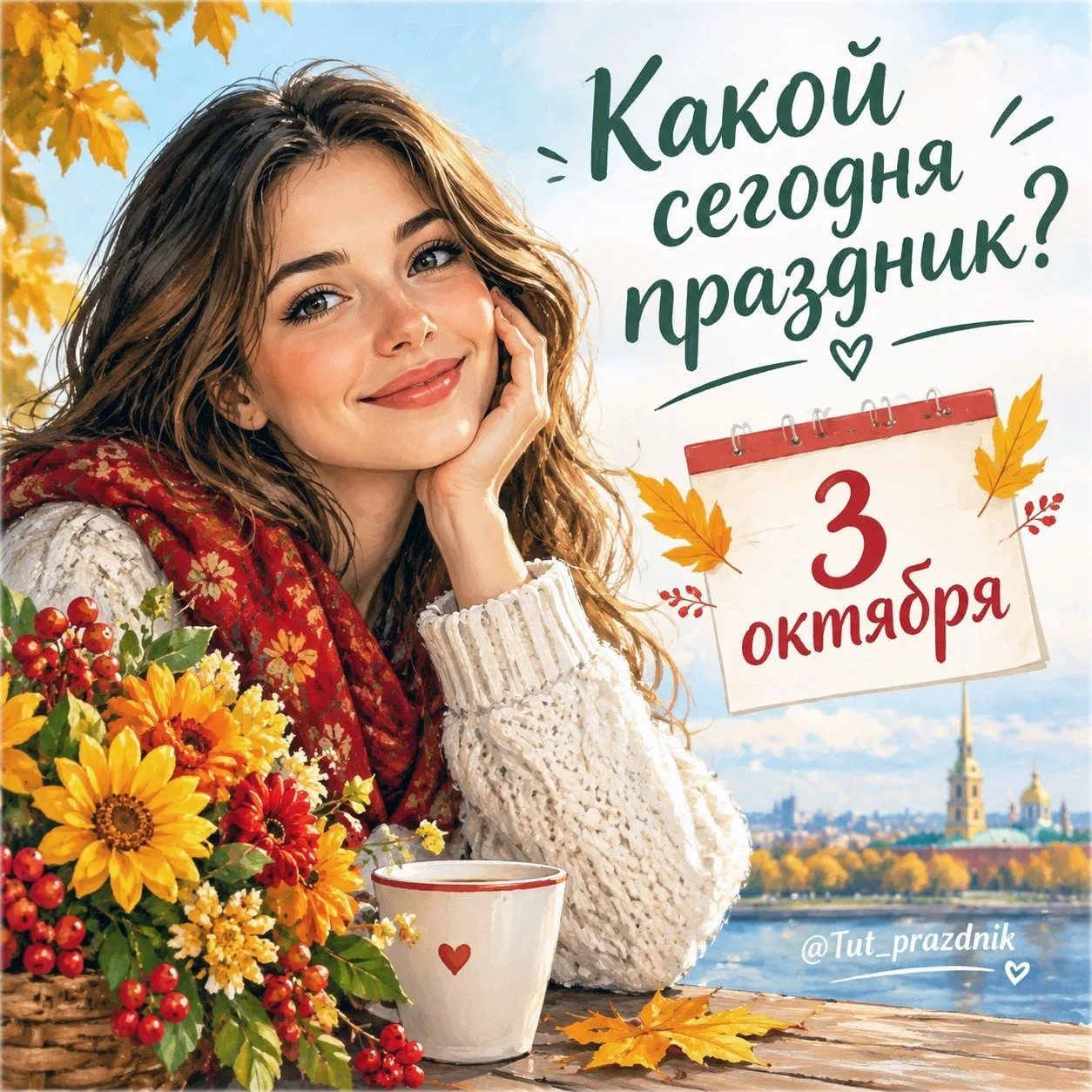 🗓 3 октября – отмечается 21 праздник.