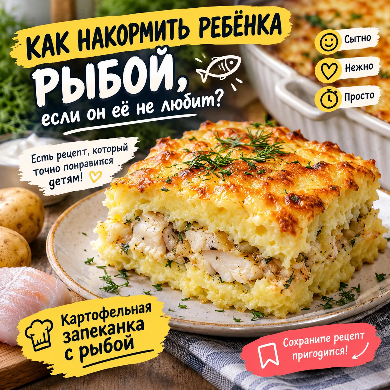 🐟 КАК НАКОРМИТЬ РЕБЁНКА РЫБОЙ, ЕСЛИ ОН ЕЁ НЕ ЛЮБИТ?
