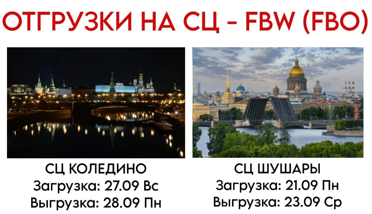 ОТГРУЗКИ НА СЦ -