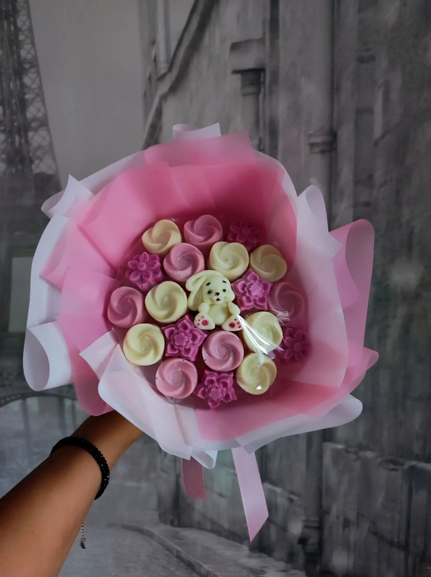 В наличии букет из белого шоколада 💐