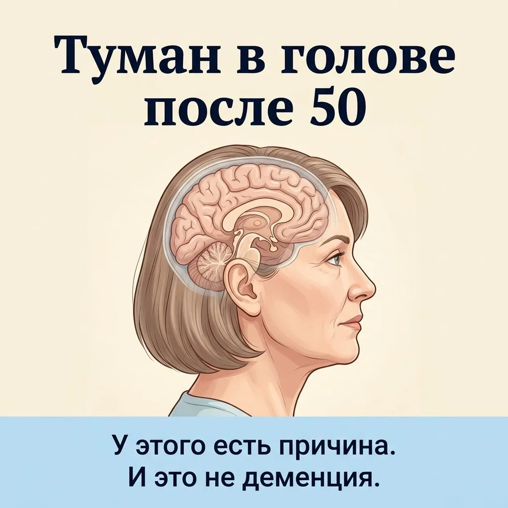 📢 Каждая третья женщина старше 45 лет жалуется на «затуманенность сознания», которая н...