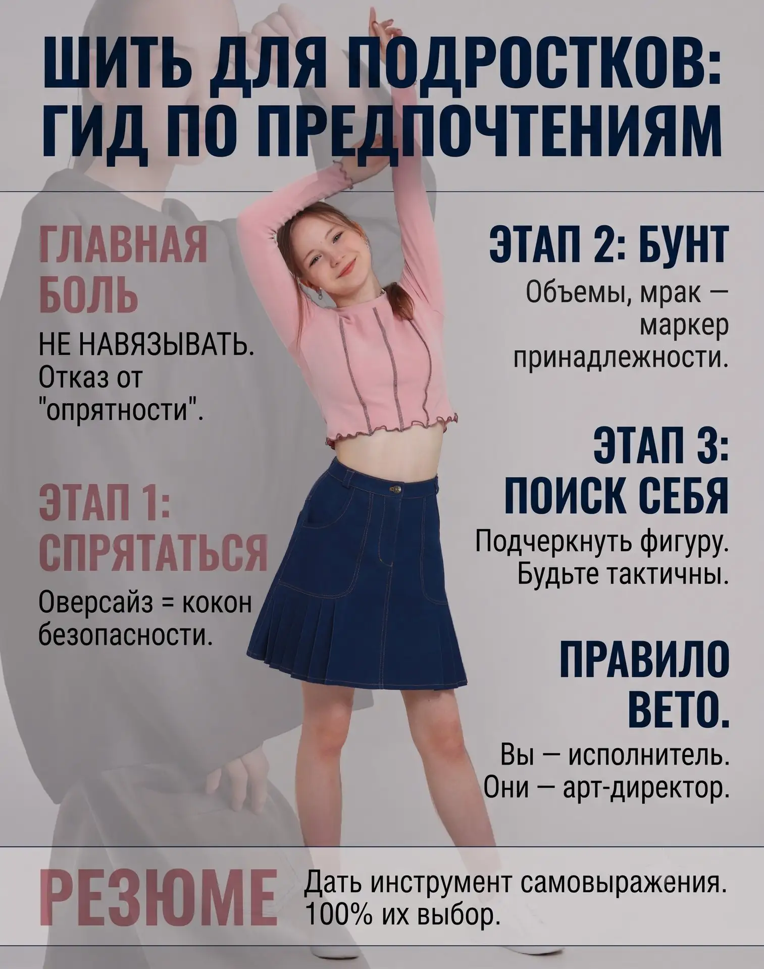 Шить для подростков - это как ходить по минному полю. Одно неверное решение в выборе цвета, фурнитур