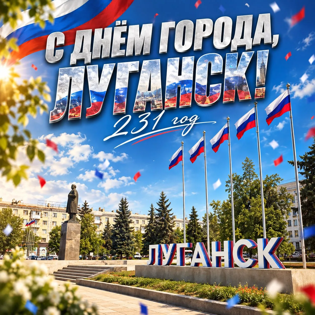 🥳 Сегодня столице Луганской Народной Республики исполняется 231 год!