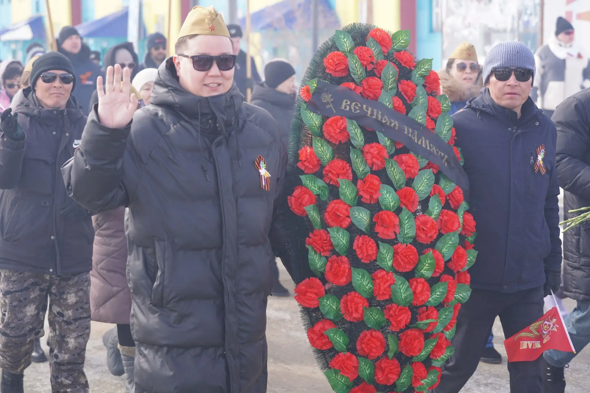 Коллектив управления по делам КМНС и АПК — в Параде памяти