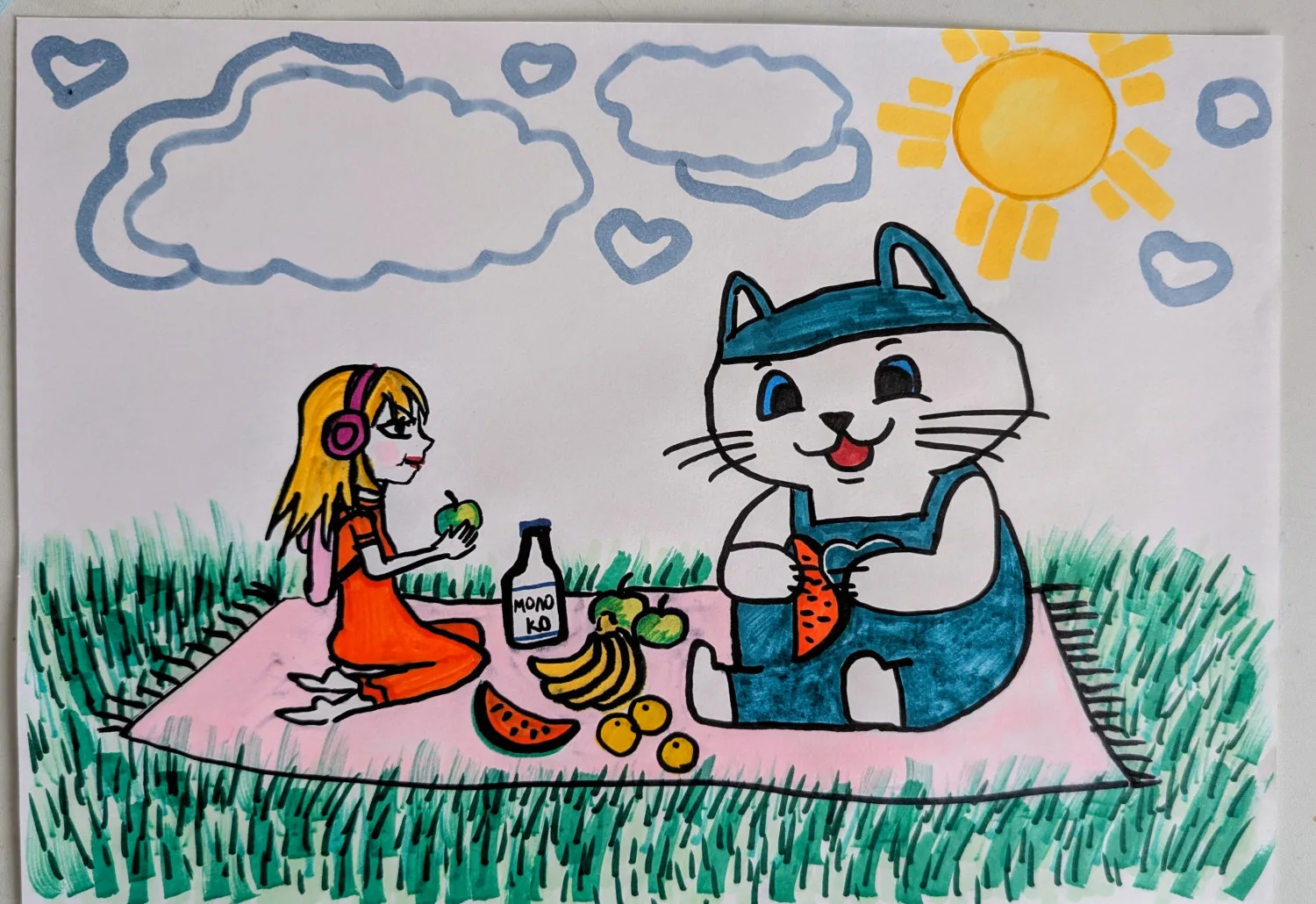 Erid: 2W5zFGzHm77  🎨 Только посмотрите, какие добрые и яркие работы уже присылают ребята на конкурс 