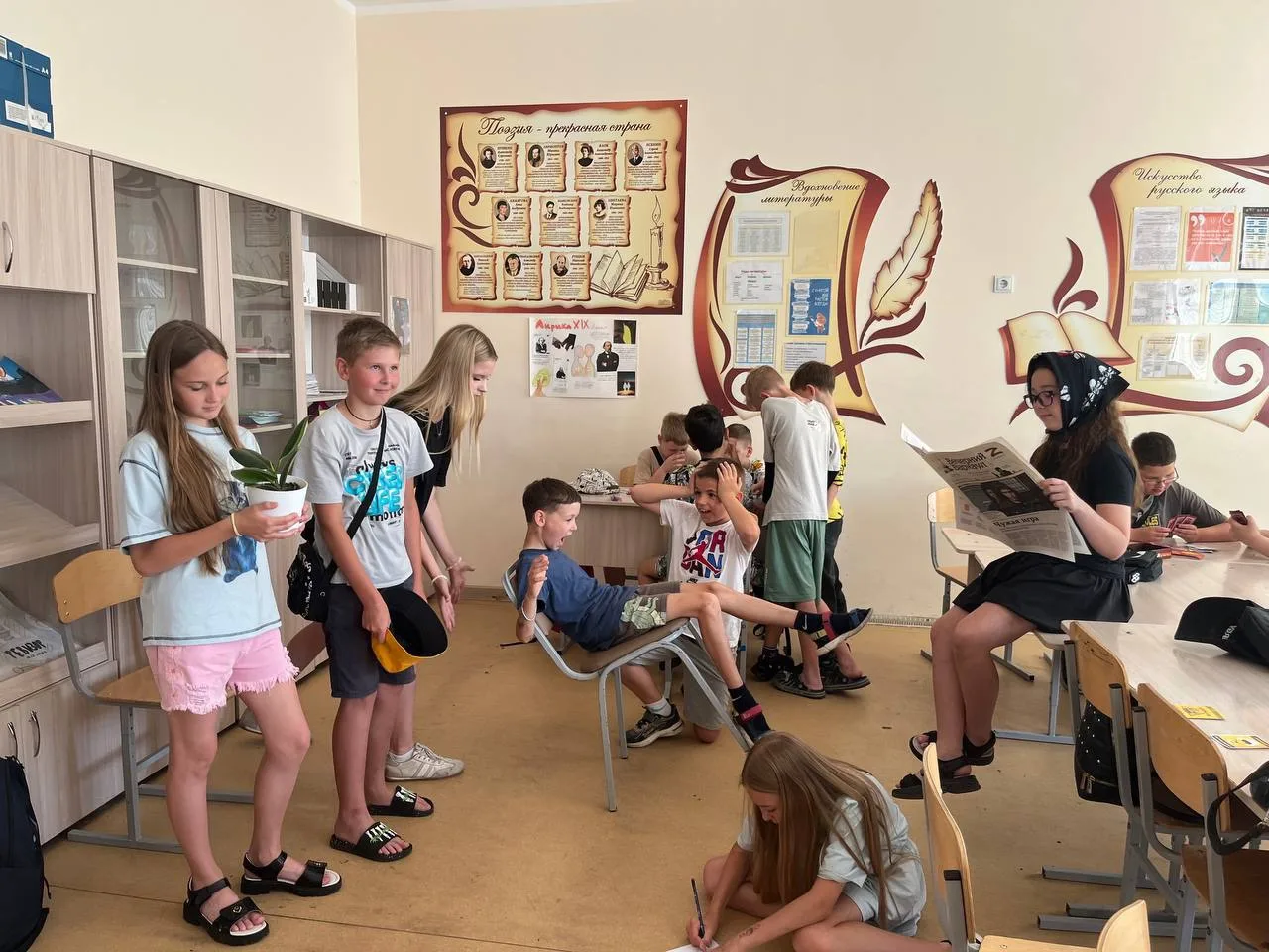 🤳Сегодня в профильном лагере «ИнтеллектУм» прошел фотобатл. 

📸Когда тебе дают телефон, 60 минут и