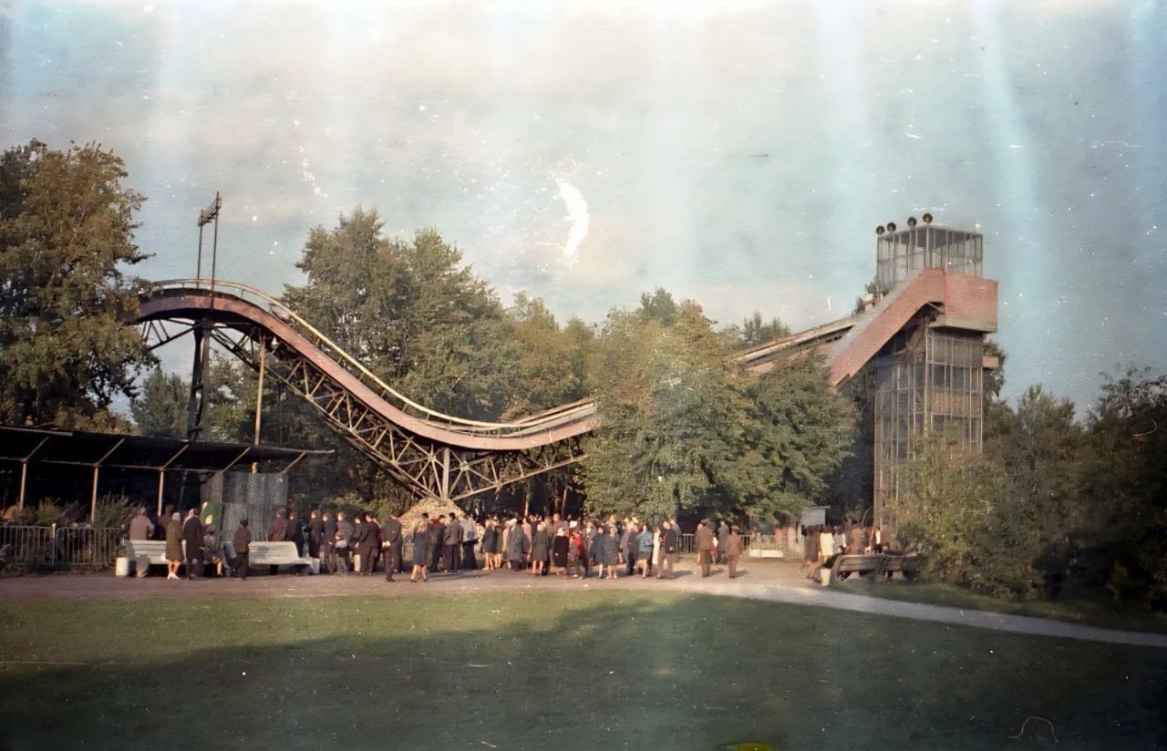 🎢 Американские горки в Приморском парке Победы, 1968 год.