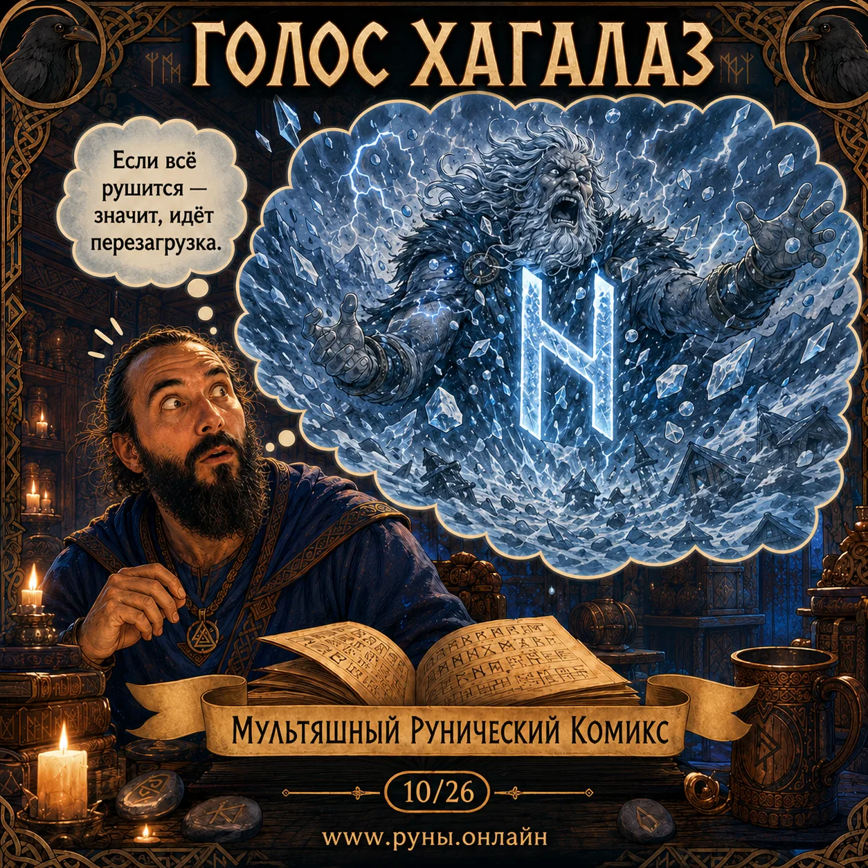 продолжение
Рунический комикс "Если бы руны были голосами в голове". Часть 2

Если понравилось, отме