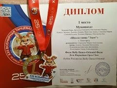 Гордимся лицеистами!  Емельяненко Мария и Бельская Кира в составе школы танца «Эдем» заняли I место 
