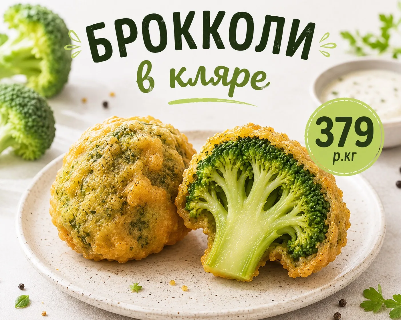 🥦 БРОККОЛИ В КЛЯРЕ — хрустящее удовольствие для всей семьи!