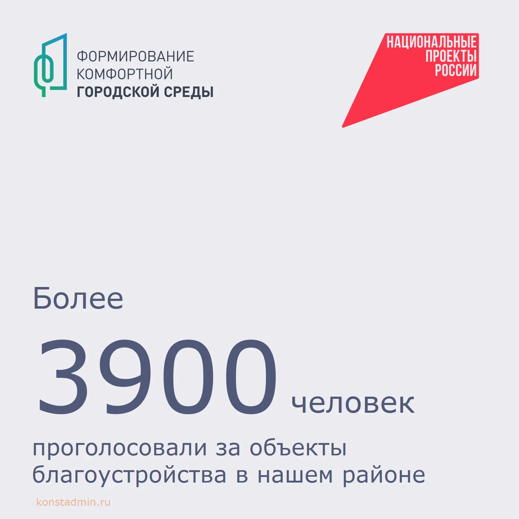 В рамках федерального проекта «Формирование комфортной городской среды» национального проекта «Инфра